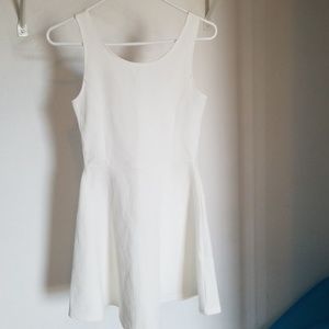 White skater dress